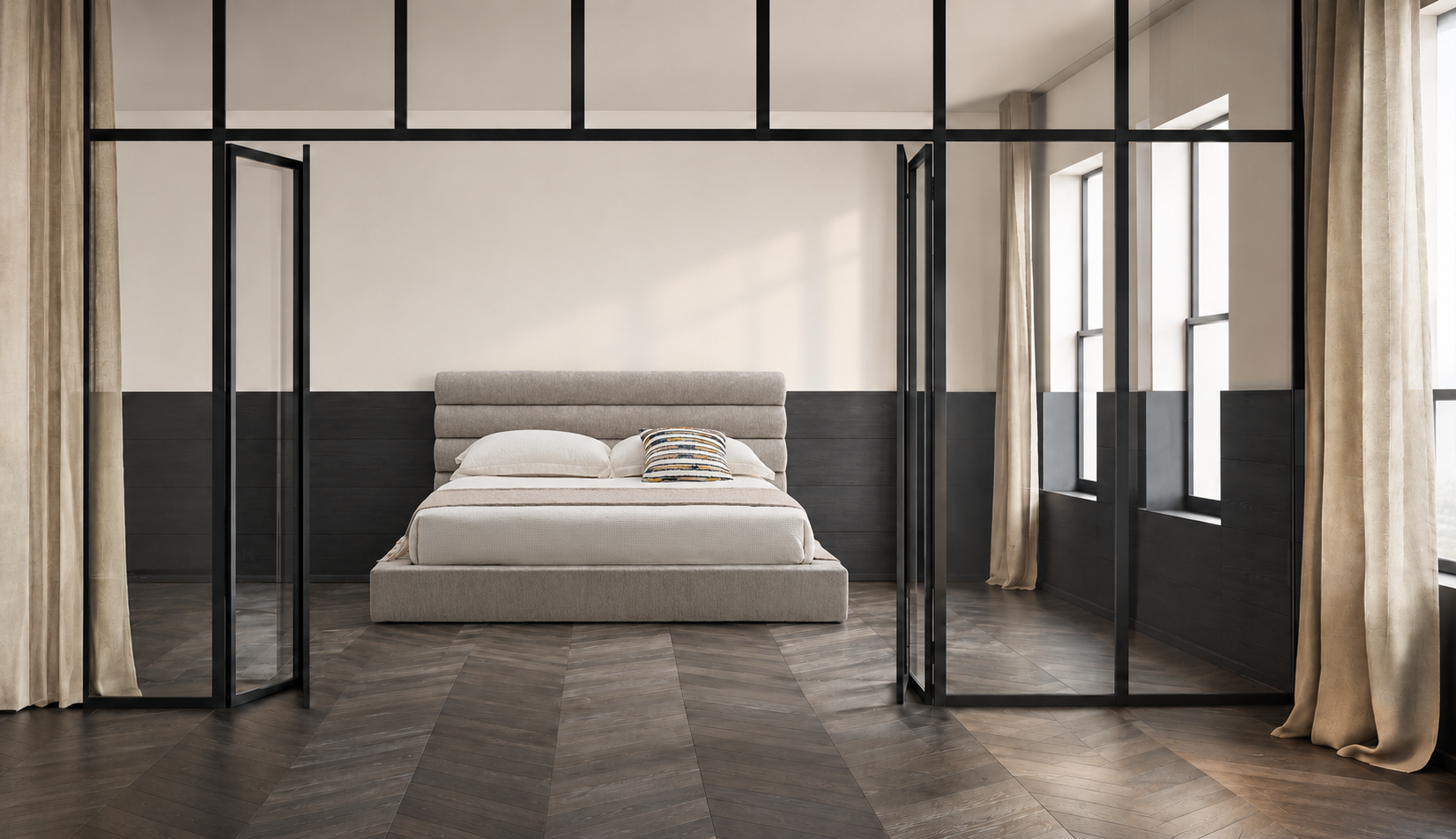 外贸品质软床｜BED-0010｜优质面料 / 高密度海绵 / 五金床架 / 压缩包装