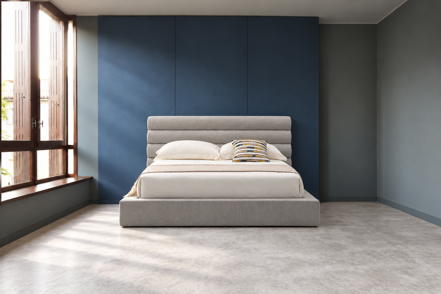 外贸品质软床｜BED-0010｜优质面料 / 高密度海绵 / 五金床架 / 压缩包装