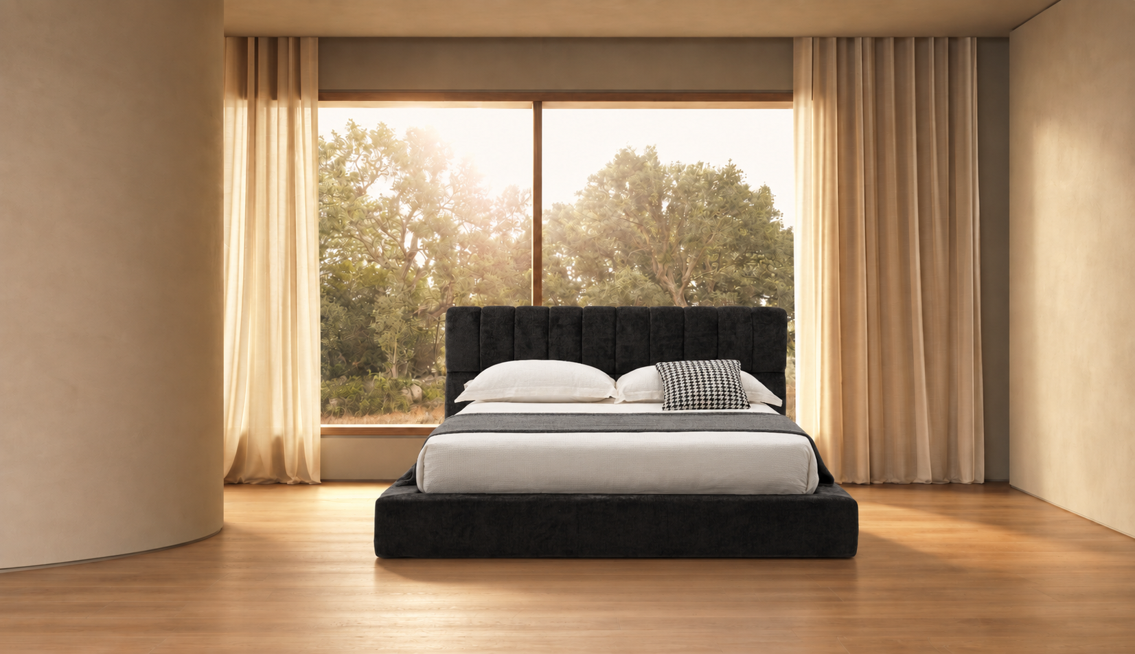 外贸品质软床｜BED-0011｜优质面料 / 高密度海绵 / 五金床架 / 压缩包装