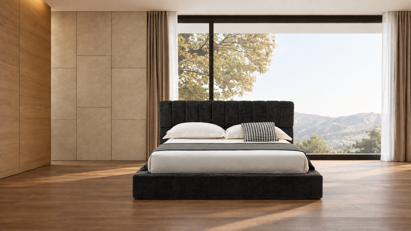 外贸品质软床｜BED-0011｜优质面料 / 高密度海绵 / 五金床架 / 压缩包装