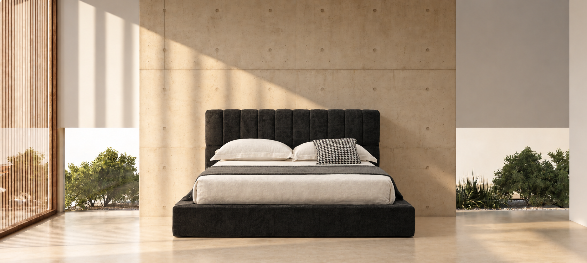 外贸品质软床｜BED-0011｜优质面料 / 高密度海绵 / 五金床架 / 压缩包装