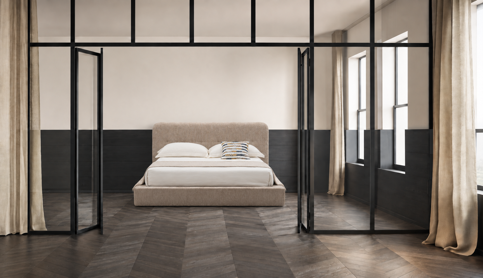外贸品质软床｜BED-0012｜优质面料 / 高密度海绵 / 五金床架 / 压缩包装