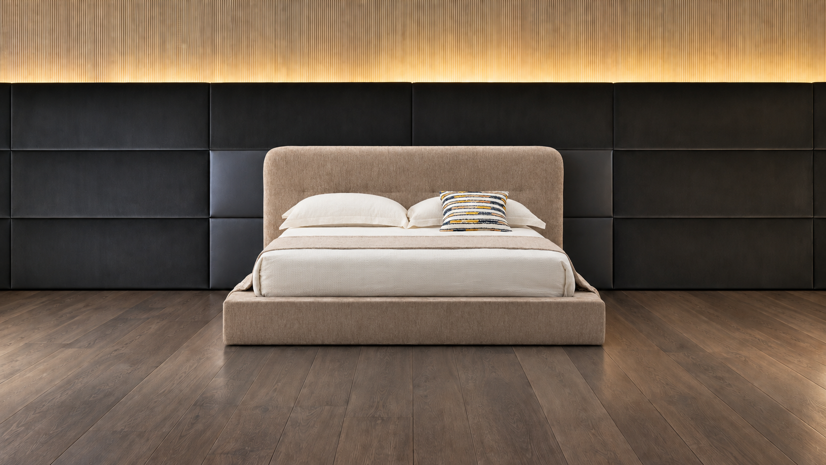 外贸品质软床｜BED-0012｜优质面料 / 高密度海绵 / 五金床架 / 压缩包装