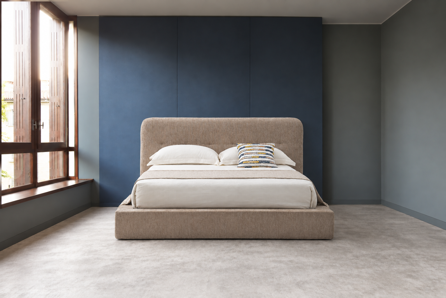 外贸品质软床｜BED-0012｜优质面料 / 高密度海绵 / 五金床架 / 压缩包装