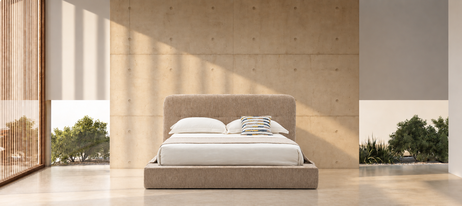 外贸品质软床｜BED-0012｜优质面料 / 高密度海绵 / 五金床架 / 压缩包装