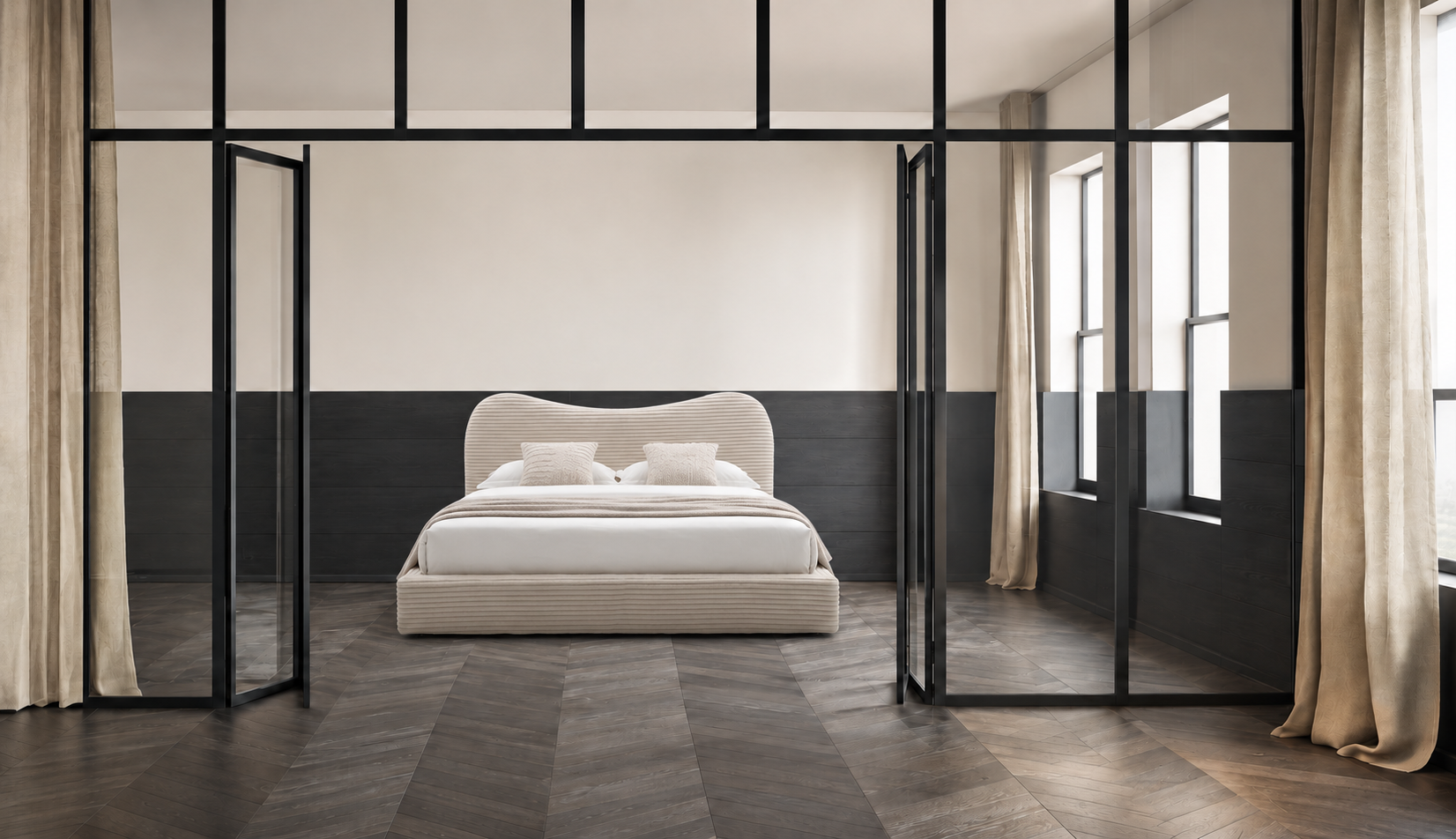 外贸品质软床｜BED-0018｜优质面料 / 高密度海绵 / 五金床架 / 压缩包装