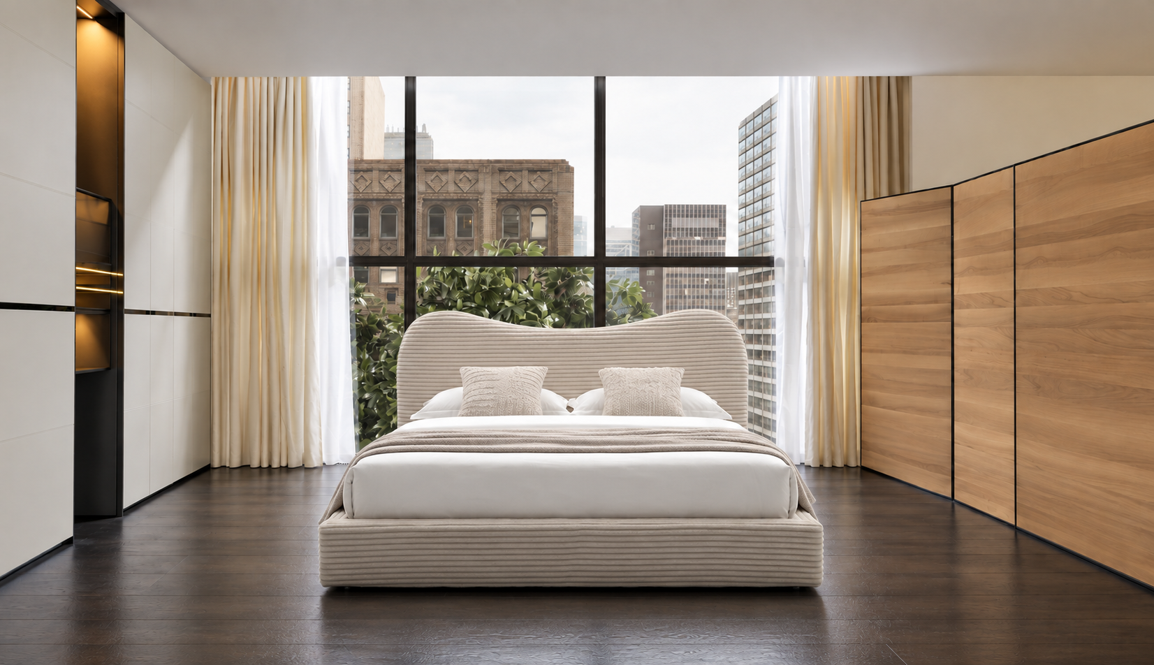 外贸品质软床｜BED-0018｜优质面料 / 高密度海绵 / 五金床架 / 压缩包装