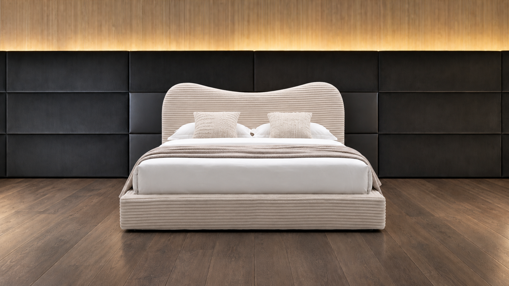 外贸品质软床｜BED-0018｜优质面料 / 高密度海绵 / 五金床架 / 压缩包装