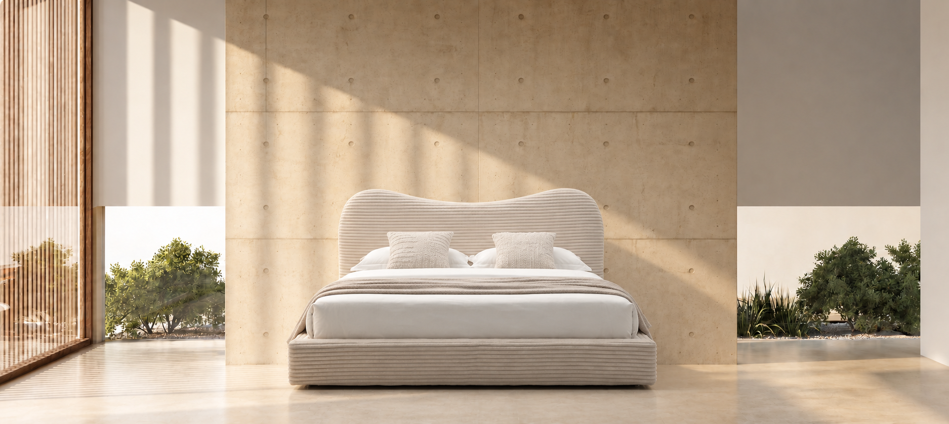 外贸品质软床｜BED-0018｜优质面料 / 高密度海绵 / 五金床架 / 压缩包装