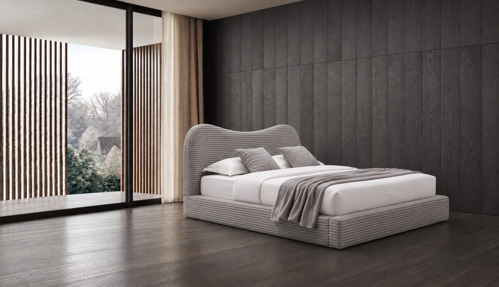 外贸品质软床｜BED-0018｜优质面料 / 高密度海绵 / 五金床架 / 压缩包装