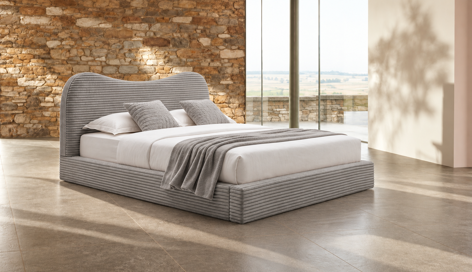 外贸品质软床｜BED-0018｜优质面料 / 高密度海绵 / 五金床架 / 压缩包装