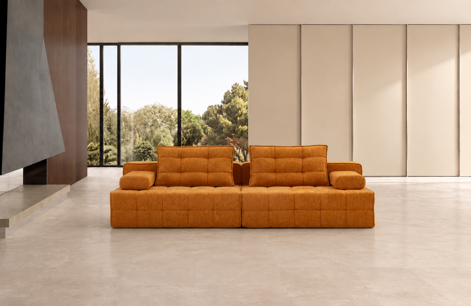 沙发｜SOF-0069｜九孔纤维棉｜压缩包装