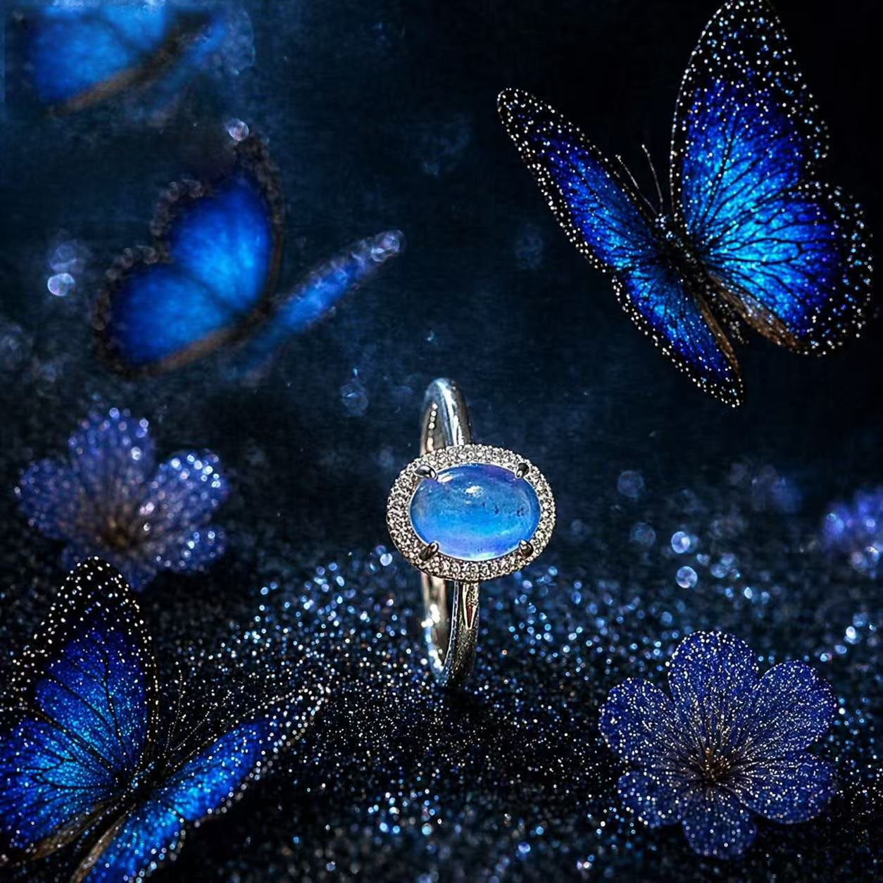 Butterfly Wing Flowing Light Ring A006