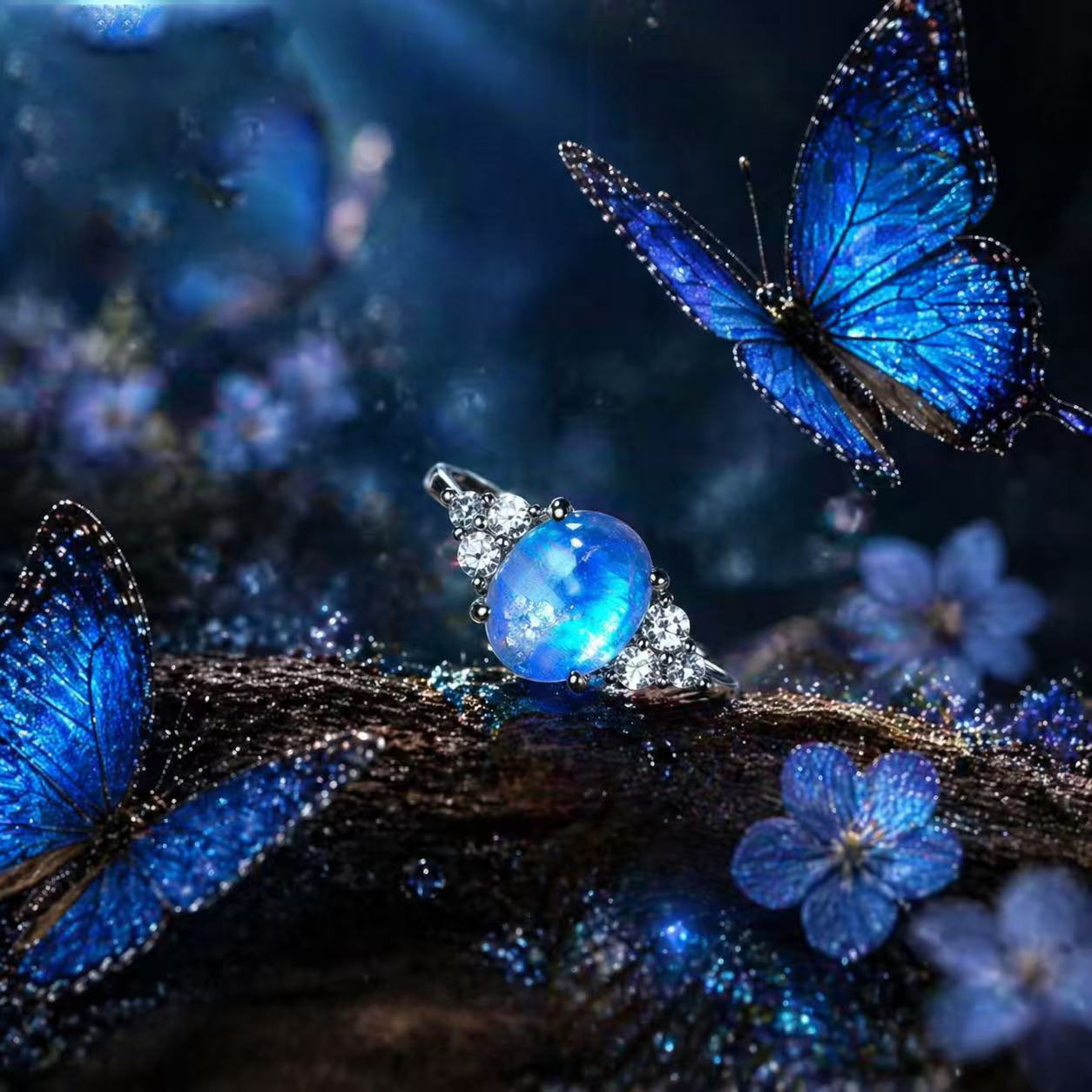 Butterfly Wing Flowing Light Ring A007