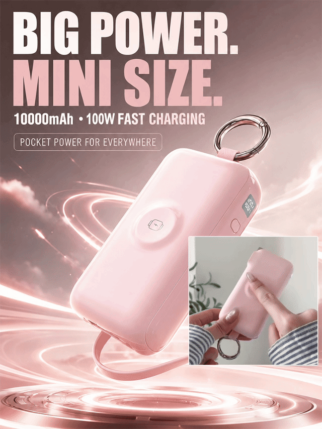 100W Super Fast Charging Magnetic Wireless Convenient Charging Battery