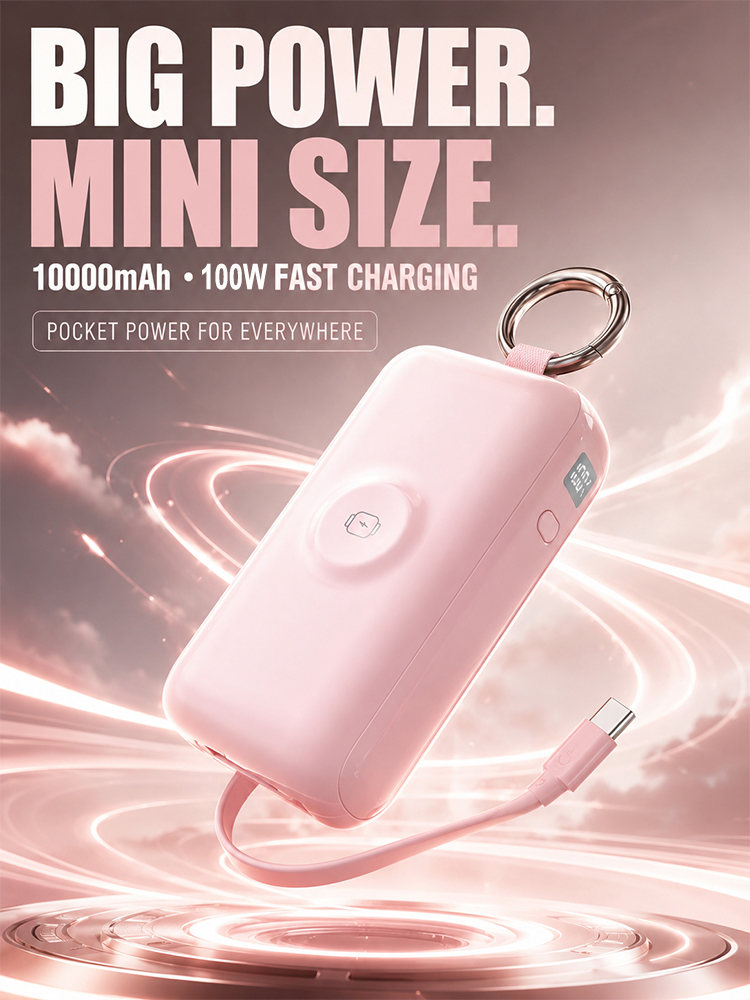 100W Super Fast Charging Magnetic Wireless Convenient Charging Battery