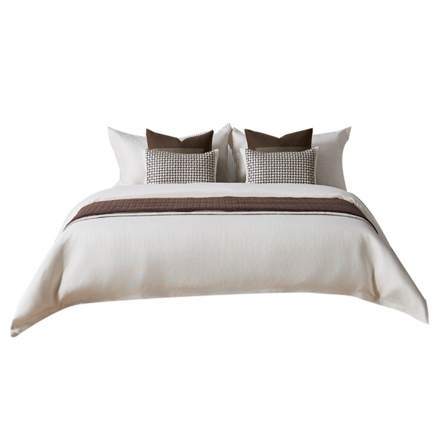 European-style patterned bedding