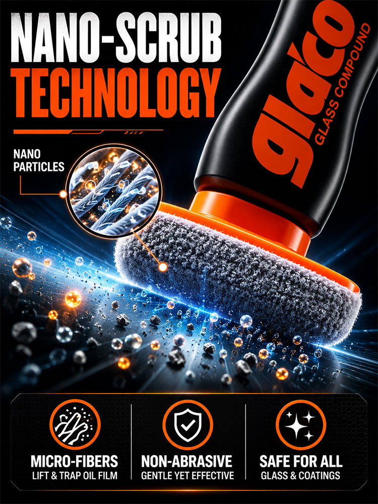 Instantly clear vision, powerful car window stain removal brush