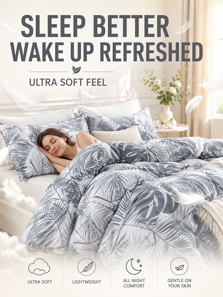 [New Arrival] Dark Cotton Four-Piece Bedding Set