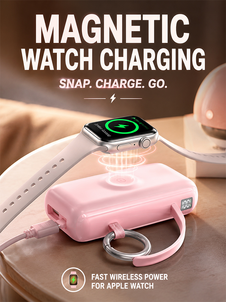 100W Super Fast Charging Magnetic Wireless Convenient Charging Battery