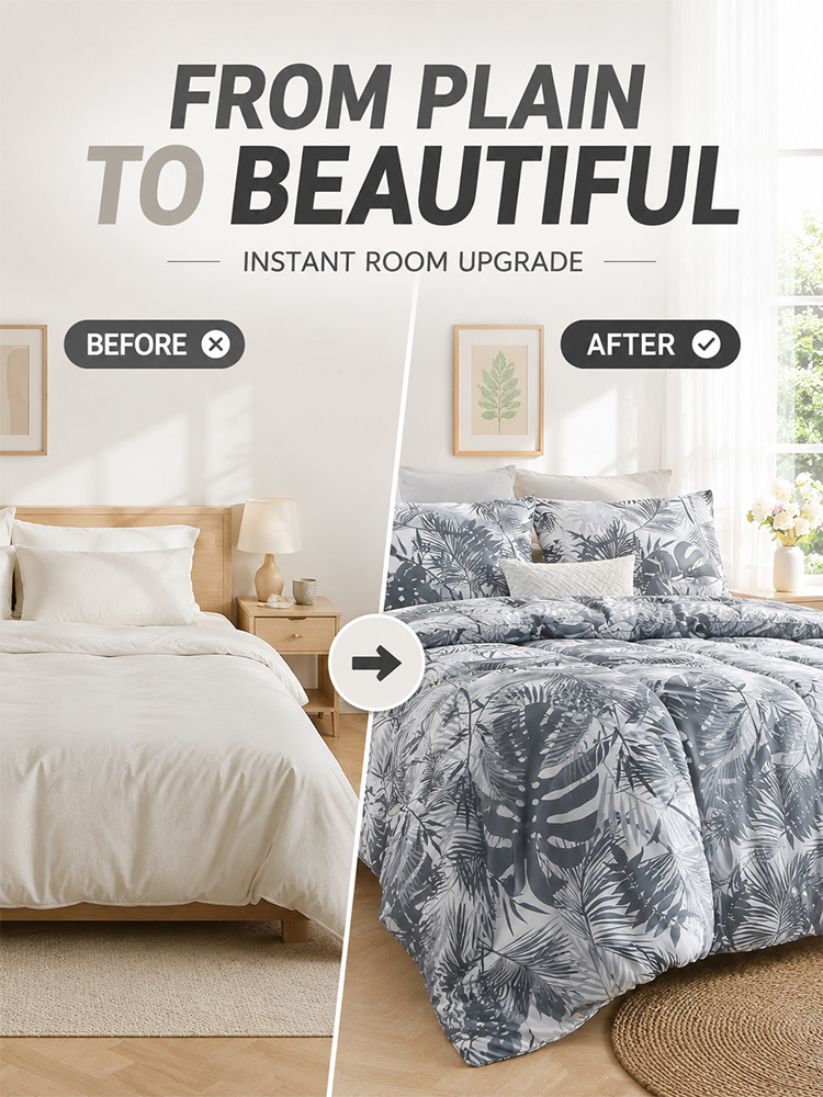 [New Arrival] Dark Cotton Four-Piece Bedding Set