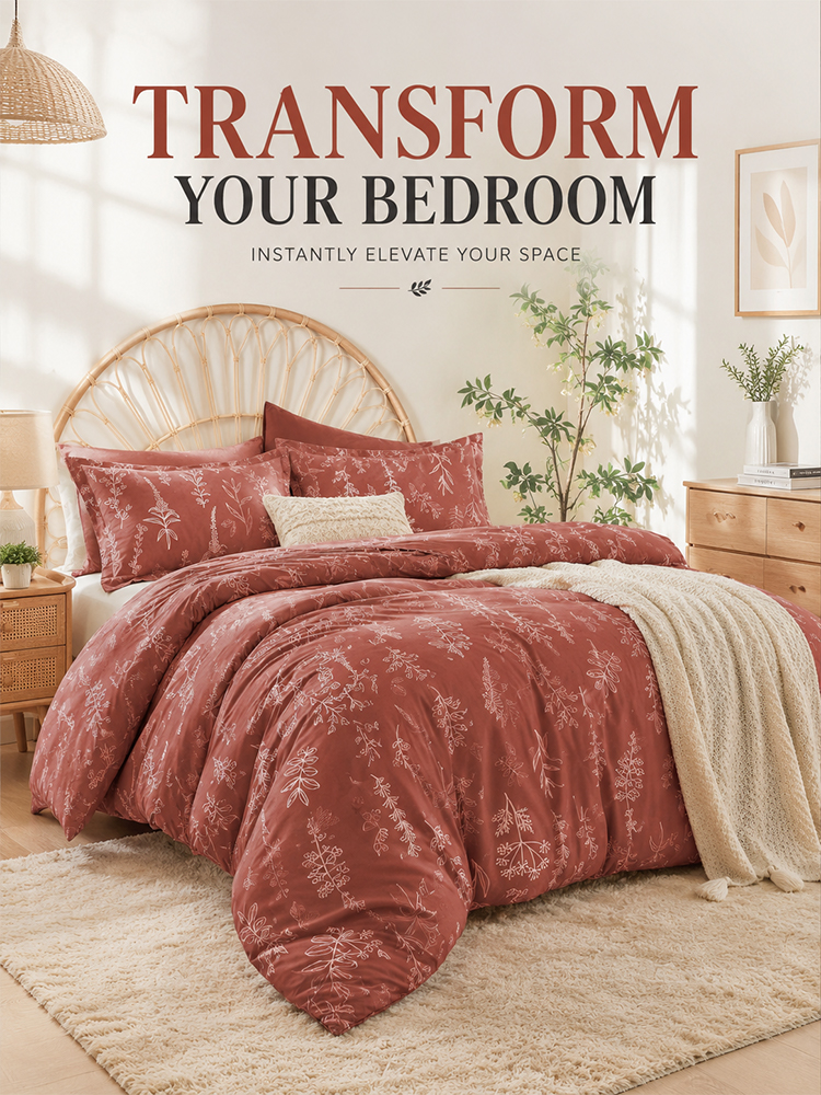[High-Quality Texture] Pure Cotton Luxury Four-Piece Set
