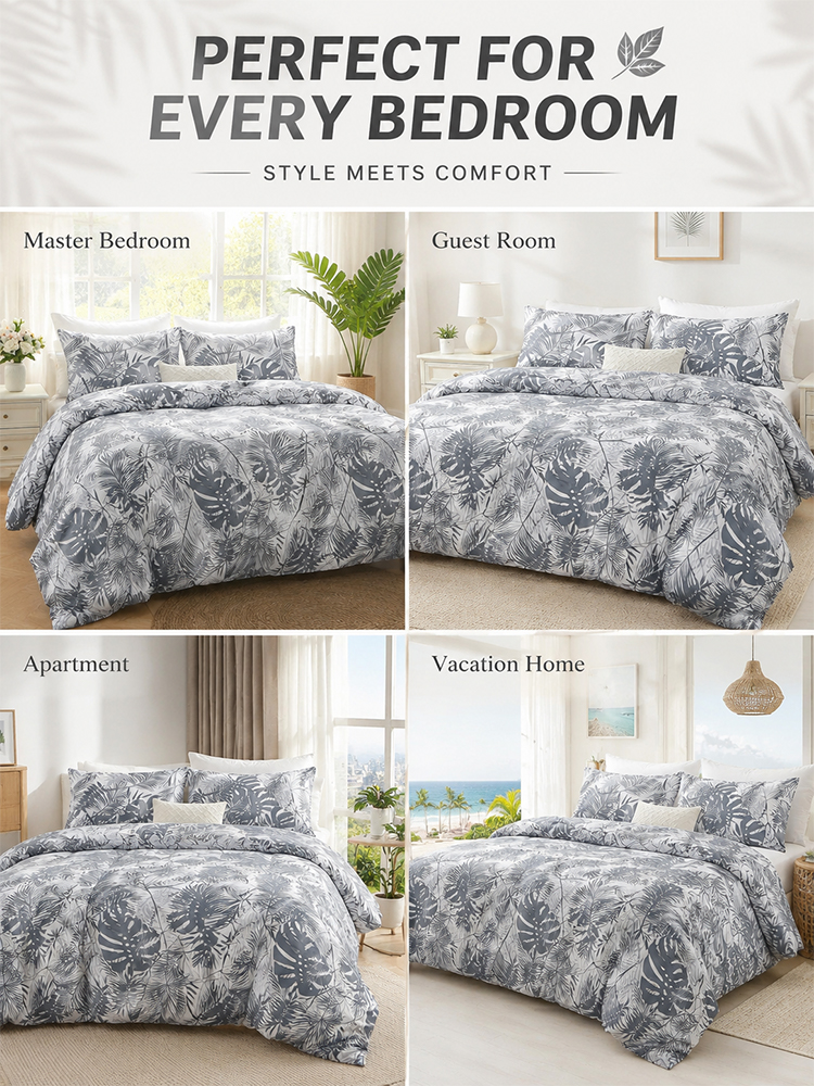 [New Arrival] Dark Cotton Four-Piece Bedding Set