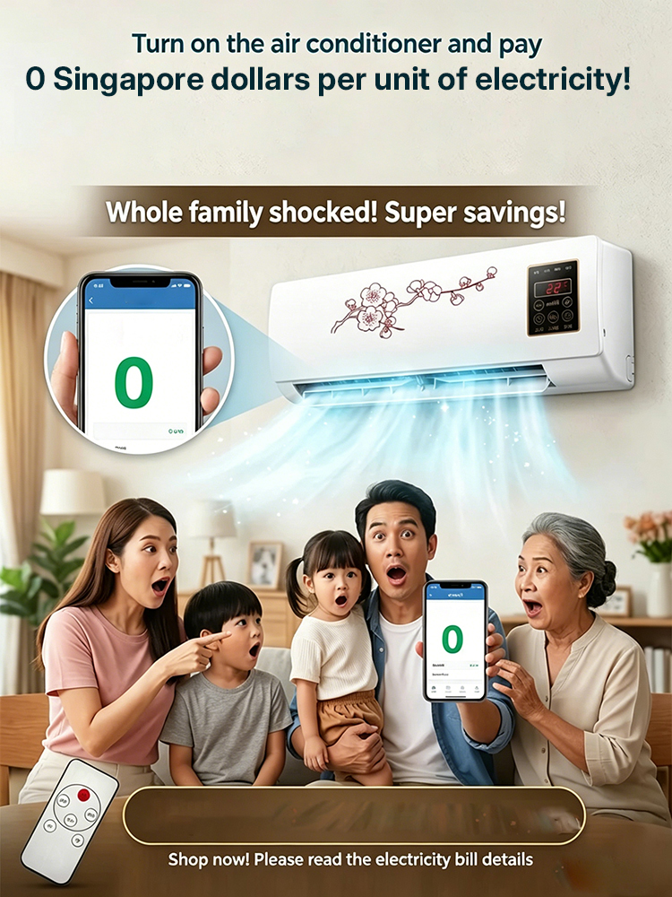 【German New Technology - 0 Electricity Fee】AI intelligent air conditioner