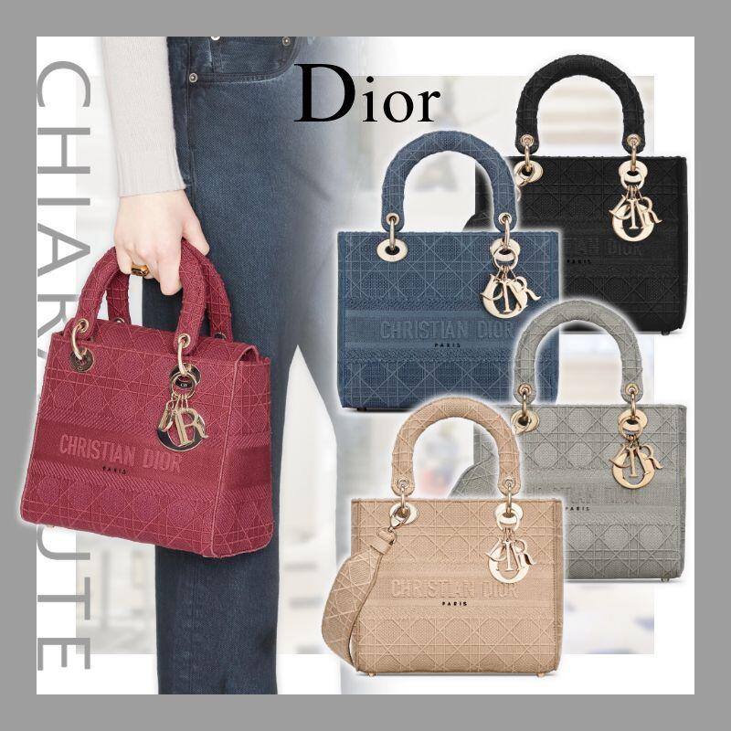 【Dior】“LADY D-LITE” “カナージュ” ミディアムバッグ 5色