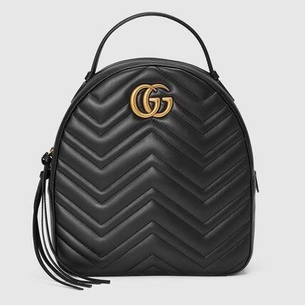 GUCCIグッチGGマーモントMarmontキルティングレザーバックパック