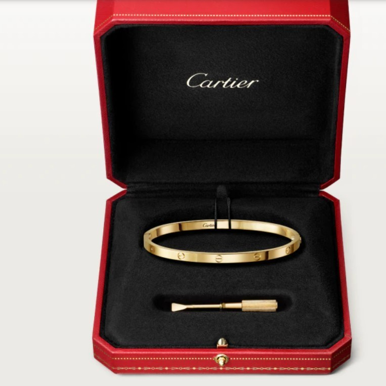 明るく美しい輝き◆Cartier◆18K LOVE ブレスレット