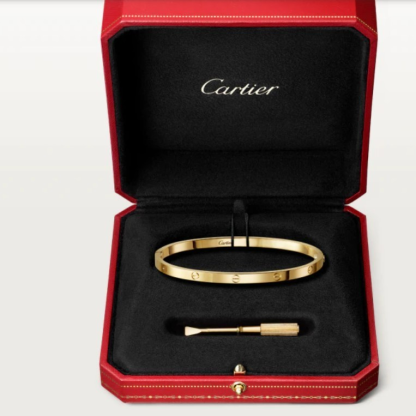 明るく美しい輝き◆Cartier◆18K LOVE ブレスレット