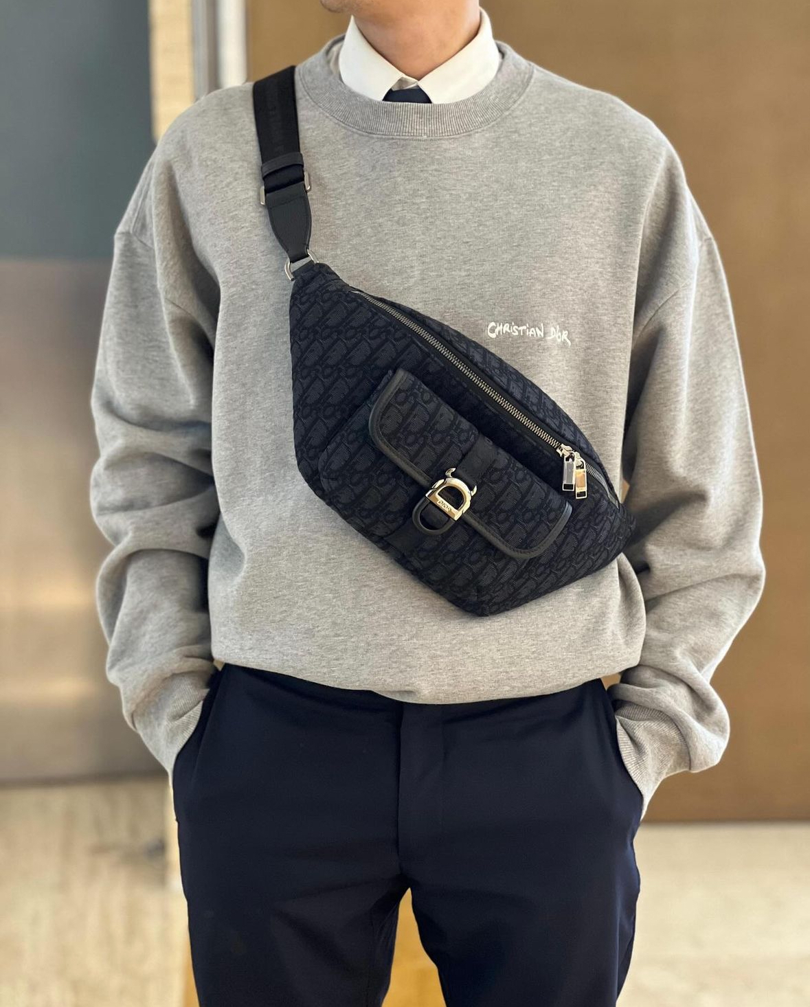 【新作☆】 Dior 8 ベルトバッグ　ブラック