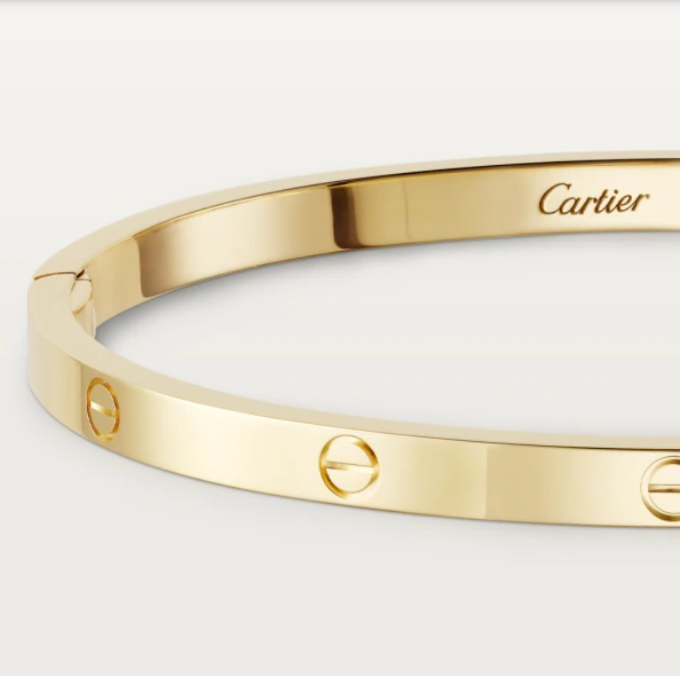 明るく美しい輝き◆Cartier◆18K LOVE ブレスレット