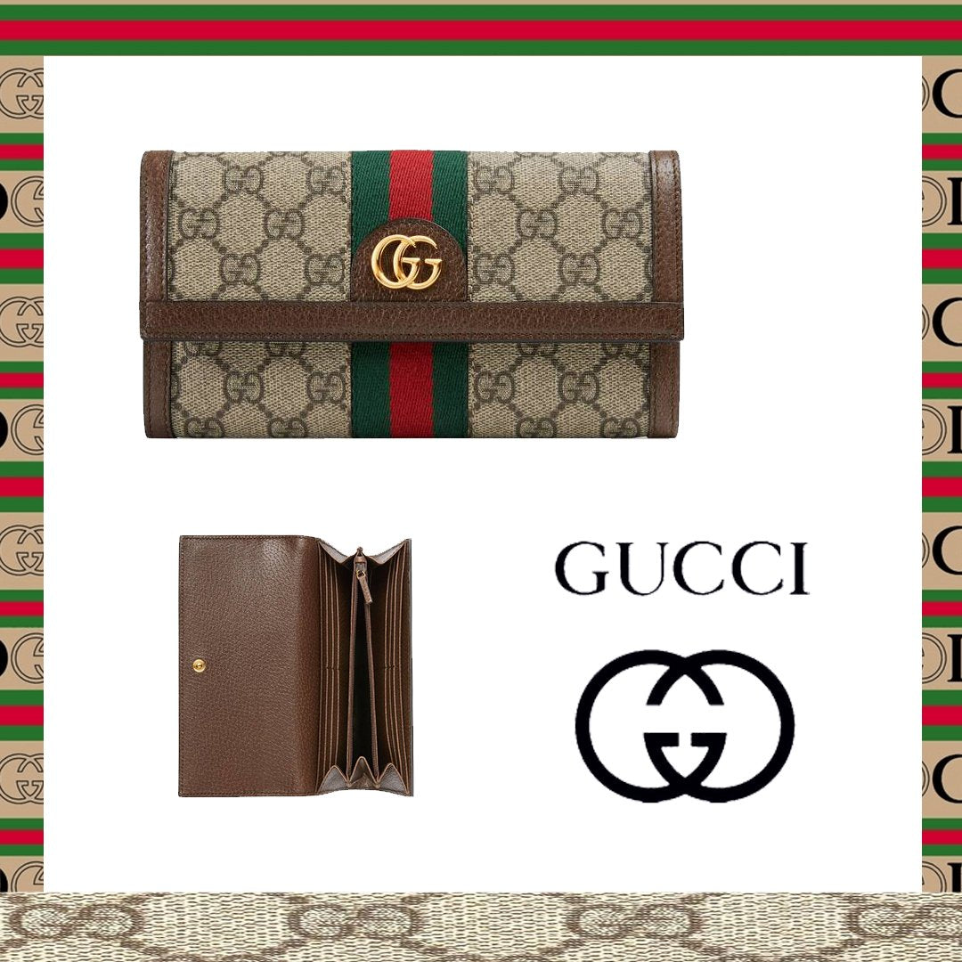 【国内即発】GUCCI オフィディア 2つ折り長財布 523153 8745