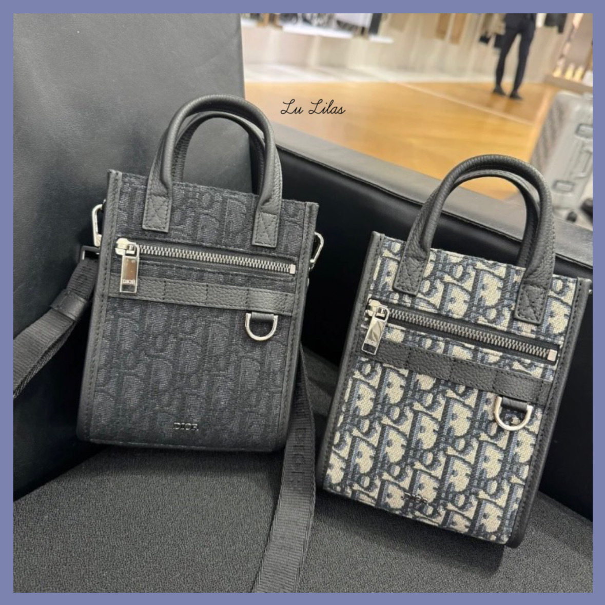 【2色★小さめ】DIOR Safari ノースサウス ミニトートバッグ