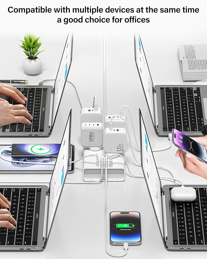 HEYMIX 24W 4.8A Power Strip, 8 AC Outlets, Australian Standard Extension Board / Power Board / Extension Cord with 4 USB Charging Ports-auboard