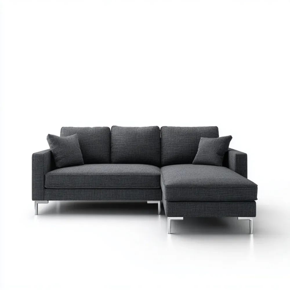 モジュラーソファ 布製 230x150x85 cm – ダークグレー