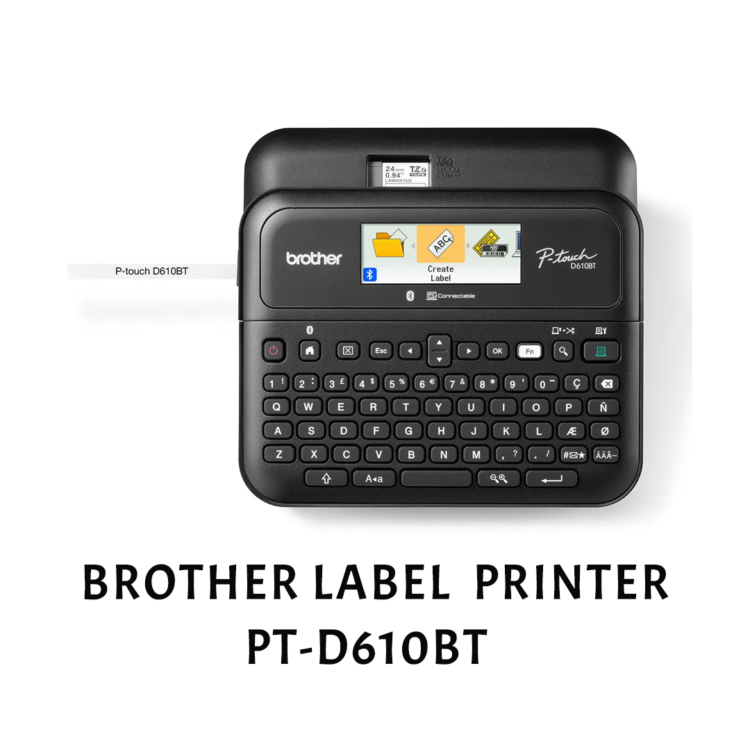 [ORIGINAL] PT-D610BT PT-D610 PT610 Brother P-touch Desktop Bluetooth and PC Connectable Home and Office Portable Label Printer