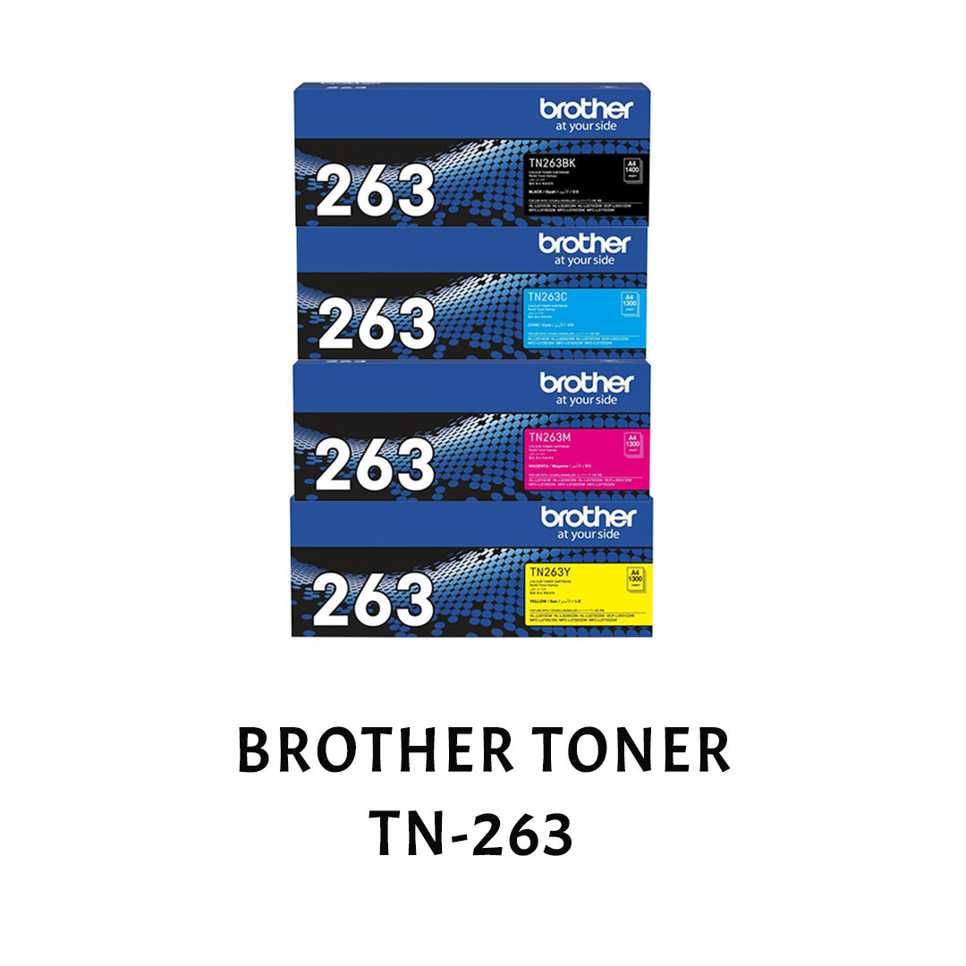 [ORIGINAL] Brother Toner Cartridge TN-263 Black Cyan Magenta Yellow 