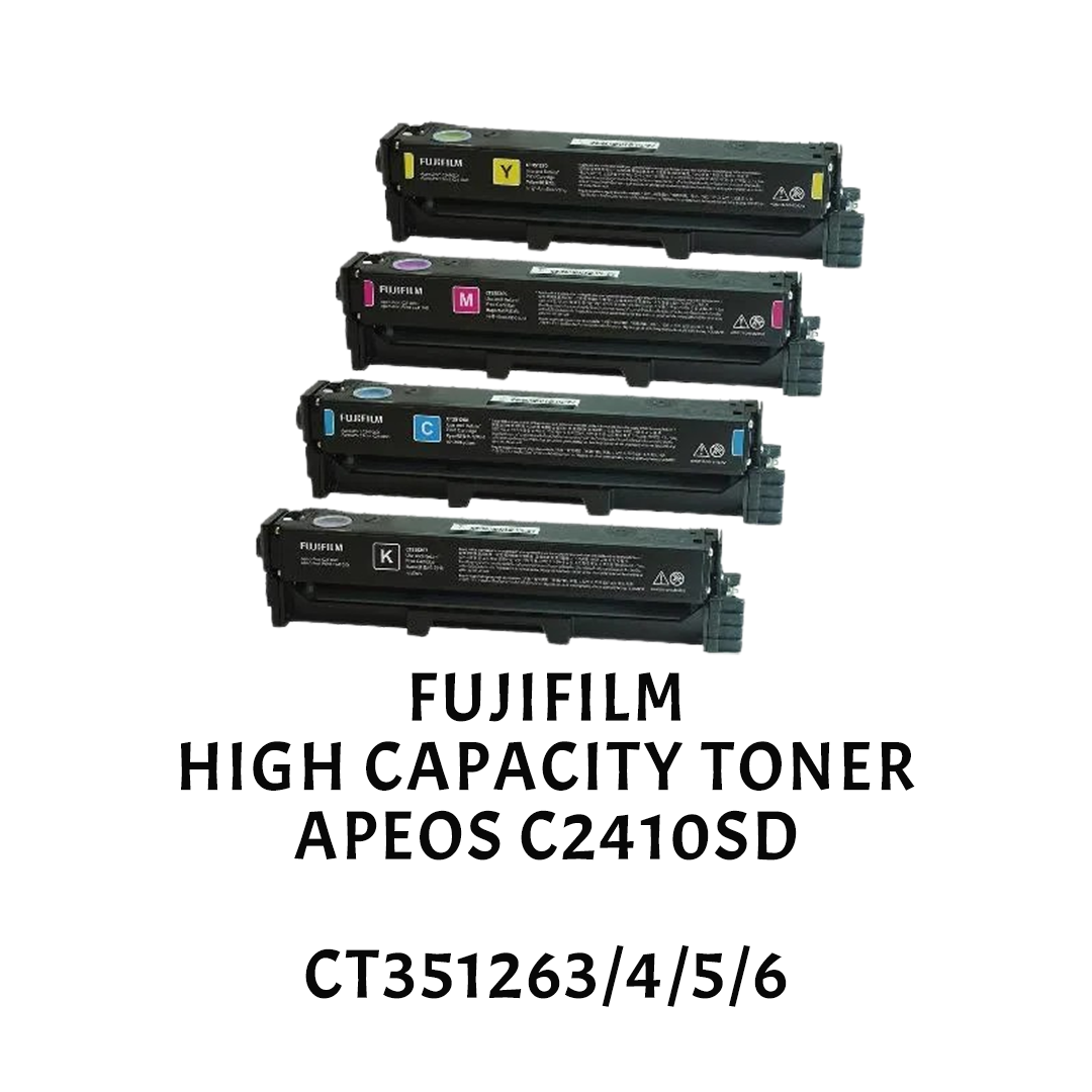 [ORIGINAL] Fujifilm Fuji Xerox Toner Cartridge ApeosPort C2410sd High Capacity CT351263 CT351264 CT351265 CT351266