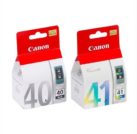 [ORIGINAL] Canon PG-40 Black & CL-41 Color Ink Cartridge 