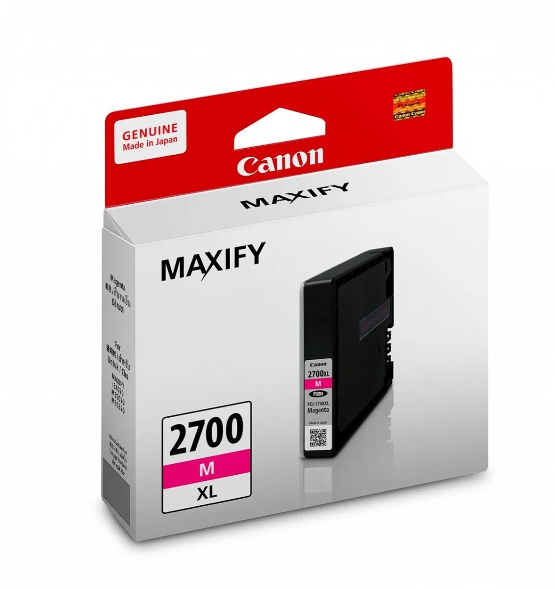 [ORIGINAL] Canon PGI-2700/PGI-2700XL Black Cyan Magenta Yellow Ink Cartridge