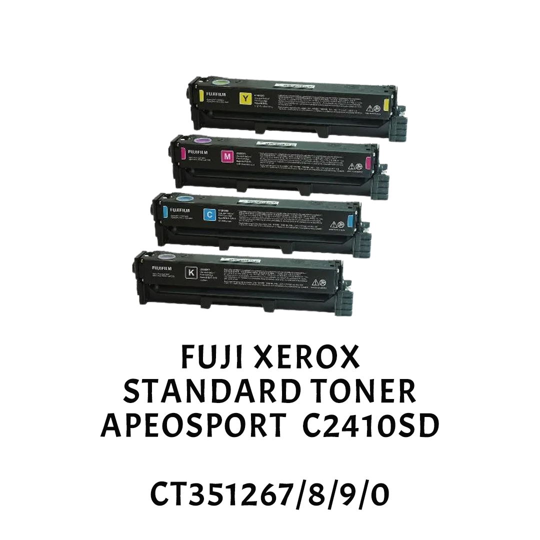 [ORIGINAL] Fujifilm Fuji Xerox ApeosPort C2410sd Standard Yield Toner CT351267 CT351268 CT351269 CT351270 Black Cyan Magenta Yellow