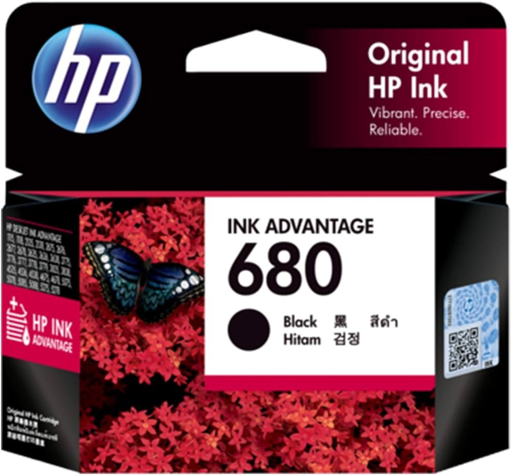 [ORIGINAL] HP Ink Cartridge HP 680 Black / Tri-Color F6V27AA F6V26AA