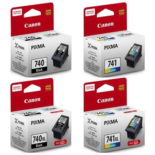 [ORIGINAL] Canon Ink Cartridges PG-740/PG-740XL Black & CL-741/CL-741XL Color
