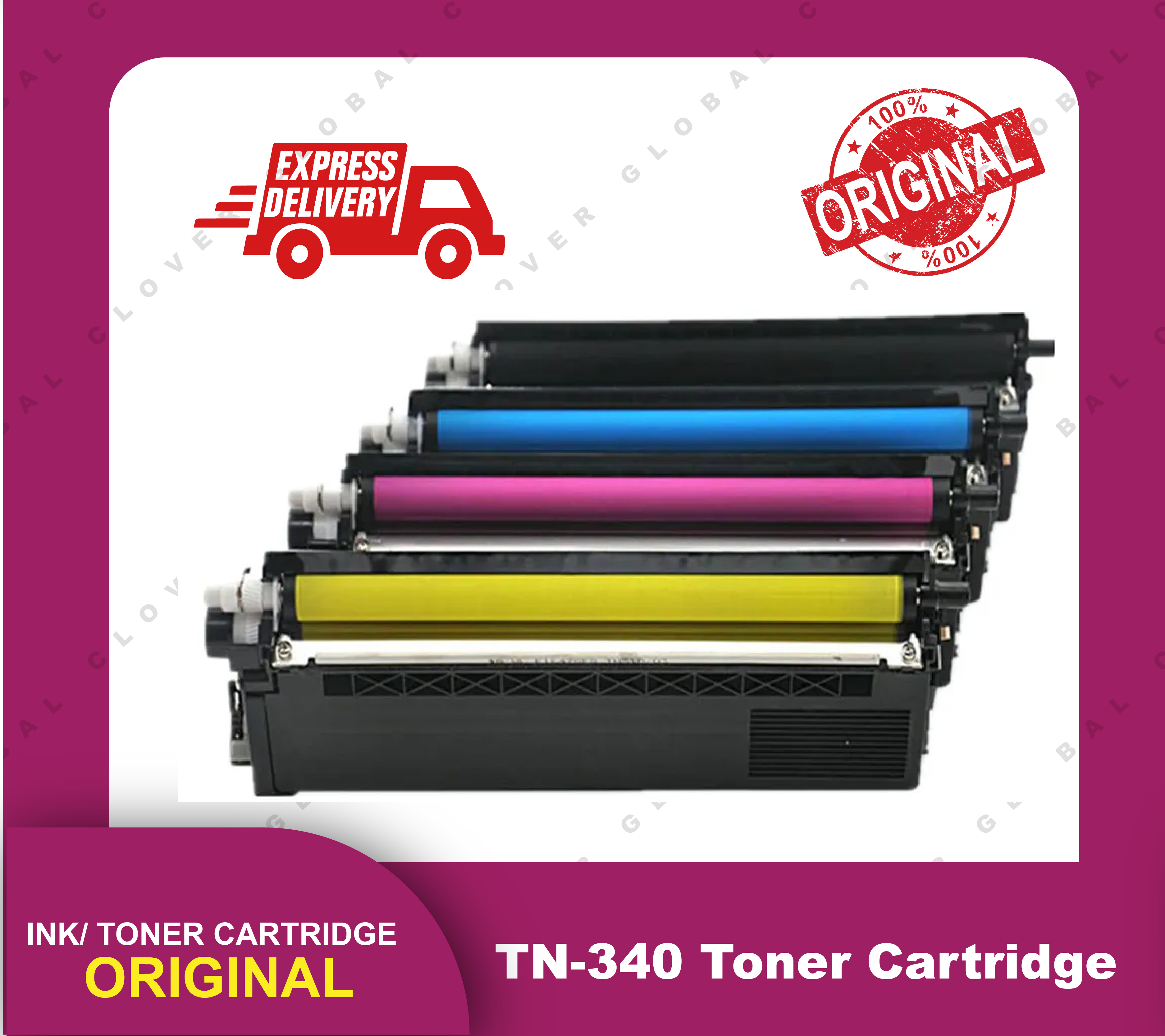 [ORIGINAL] Brother Toner Cartridge TN-340 Black Cyan Magenta Yellow