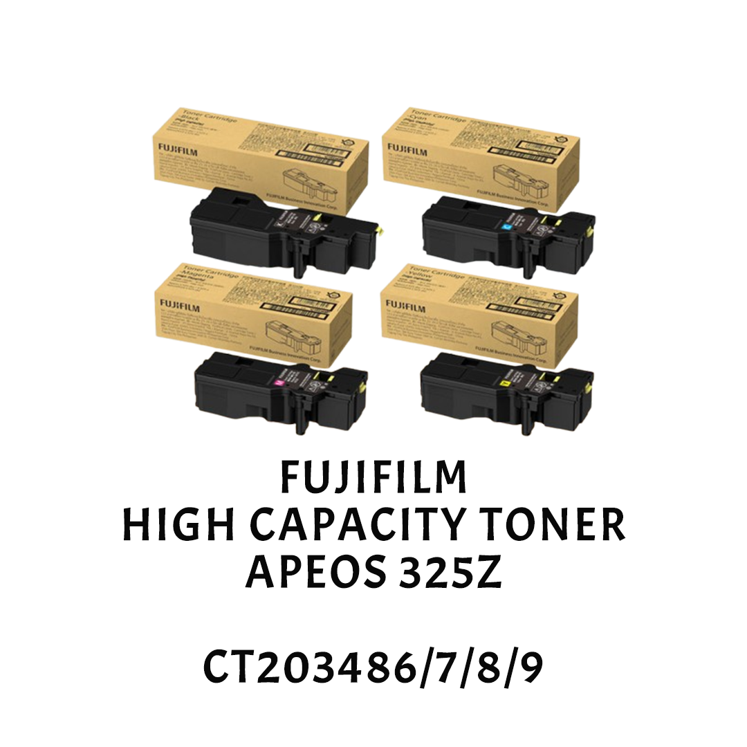 [ORIGINAL] Fujifilm Fuji Xerox Apeos C325dw/C325z High Capacity Toner Cartridge CT203486 CT203487 CT203488 CT203489