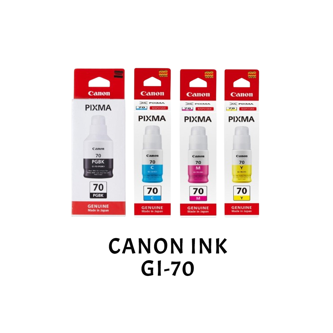 [Original] Canon GI-70 Black Cyan Magenta Yellow Ink Cartridge