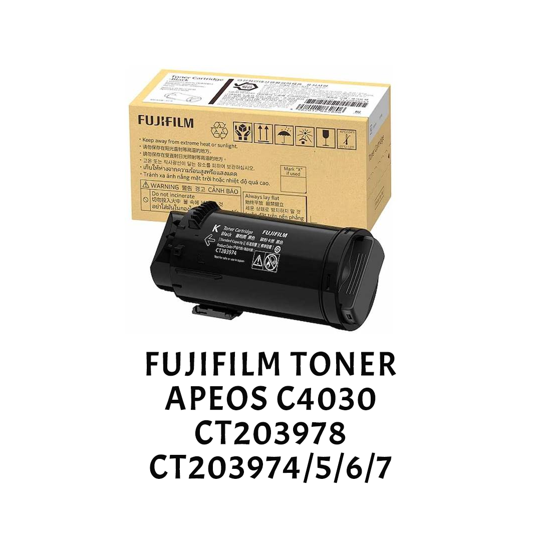 [ORIGINA] Fujifilm Toner for Apeos C4030 Black Cyan Magenta Yellow CT203978 CT203974 CT203975 CT203976 CT203977